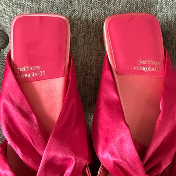 Jeffrey Campbell Fuchsia Satin Heels - Picture 2 of 4